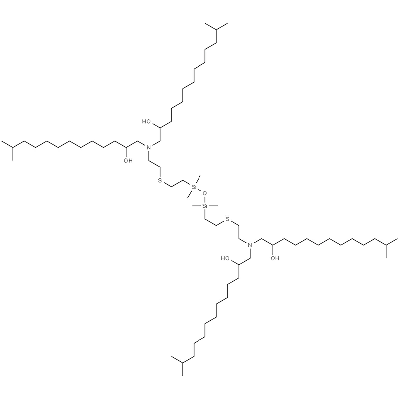 14,28-bis(2-hydroxy-12-metyltridecyl)-2,20,20,22,22,40-hexametyl-21-oxa-17,25-dithia-14,28-diaza-20,22-disilahentetracontane-12,30-diol