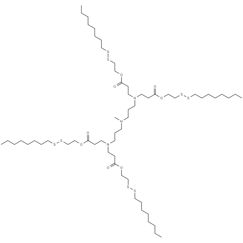 Axit 16-Oxa-19,20-dithia-4,8,12-triazaoctacosanoic, 8-metyl-4,12-bis[3-[2-(octyldithio)etoxy]-3-oxopropyl]-15-oxo-, 2-(octyldithio)etyl este