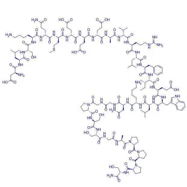 Avexitide (Exendin(9-39) amide) là thuốc đối kháng thụ thể GLP-1 phát triển nhanh nhất trên toàn thế giới; nó là một polypeptide tuyến tính bao gồm 31 axit amin với sự biến đổi amide ở đầu C.