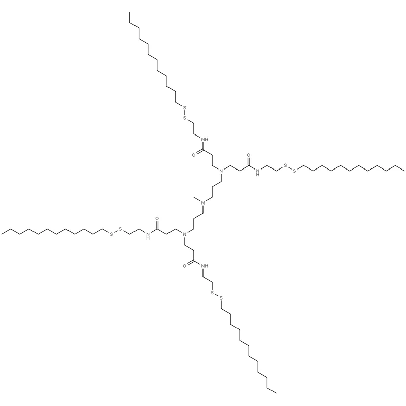 3,3',3'',3'''-(((Methylazanediyl)bis(propane-3,1-diyl))bis(azanetriyl))tetrakis(N-(2-(dodecyldisulfa nyl)ethyl)propanamit)