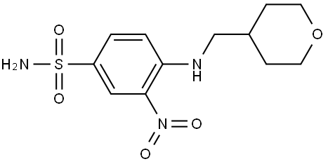 3-nitro-4-(((tetrahydro-2H-pyran-4-yl)metyl)amino)-benzensulfonamit