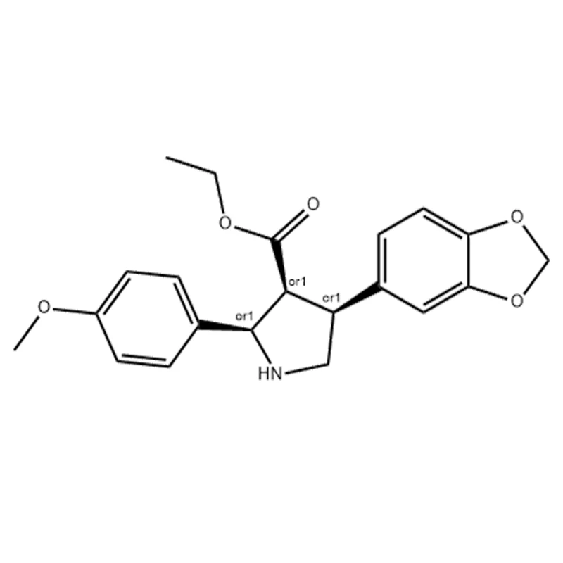 Axit 3-Pyrrolidinecarboxylic, 4-(1,3-benzodioxol-5-yl)-2-(4-Methoxyphenyl)-, etyl este, (2α,3α,4α)-