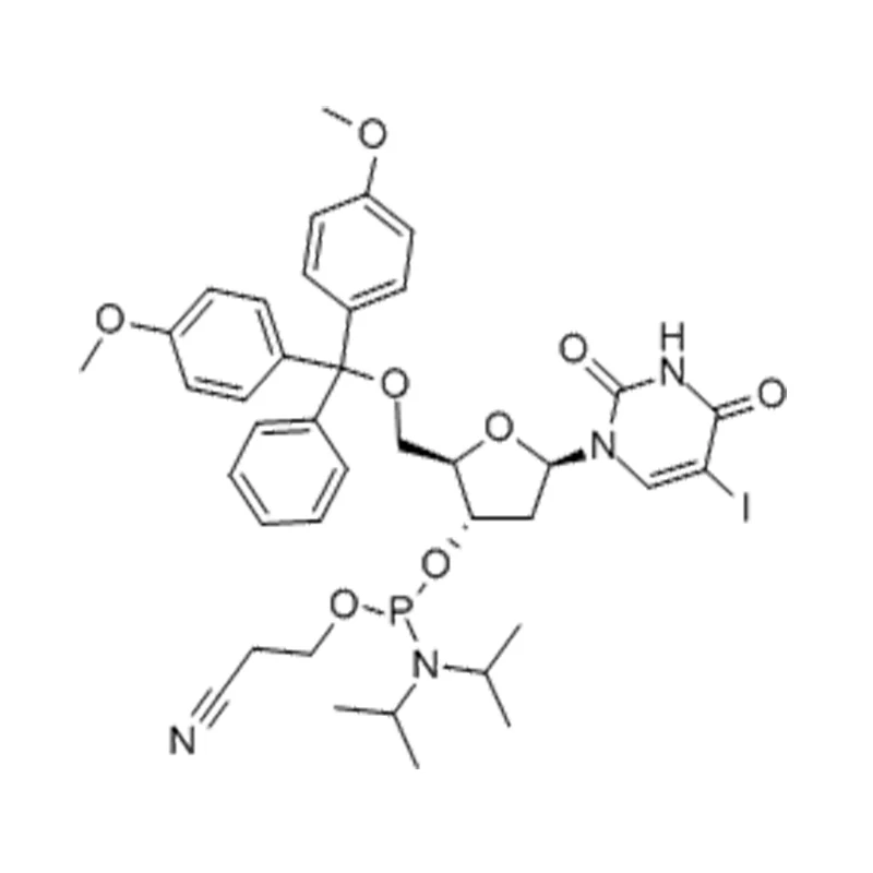 Phosphoramid 5'-O-DMTr-5-iodo-2'-dU-3'-CED