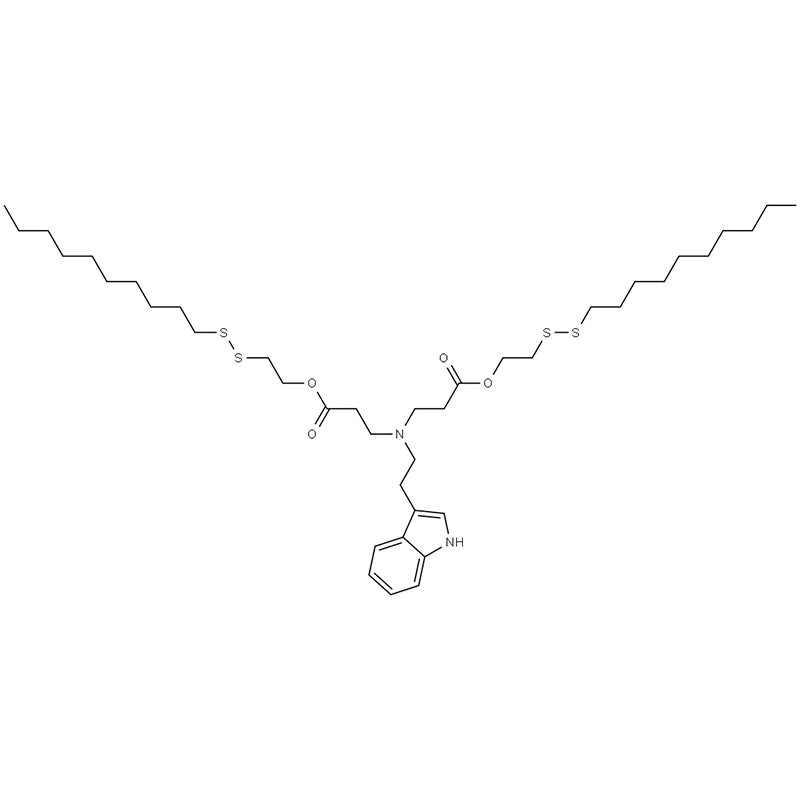 Bis(2-(decyldisulfaneyl)etyl) 3,3'-((2-(1H-indol-3-yl)etyl)azanediyl)dipropionat